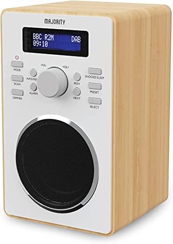 DAB/DAB+ Digital Radio | Solid Wood Cabinet | 20 Presets | LED Display